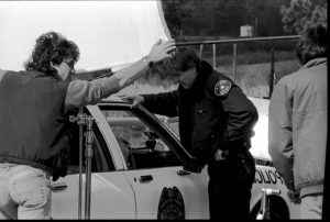 Randall Franks films a scene. Copyright 1989 Randall Franks Media: Alan Willians