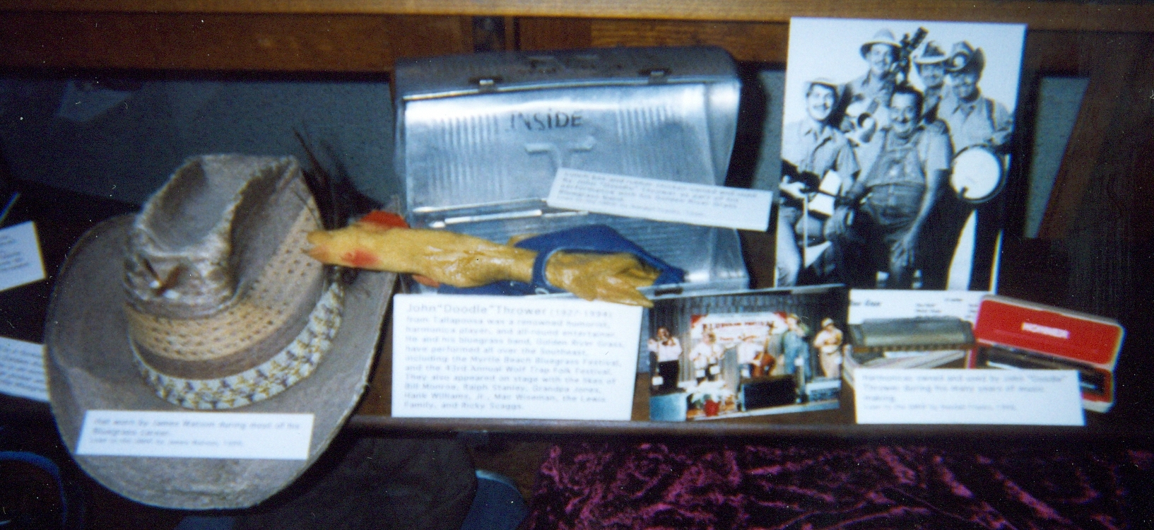 Doodle and the Golden River Grass at 2003 Georgia Music Hall of Fame Exhibit